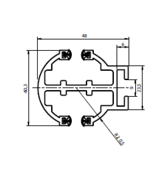 Oval guide