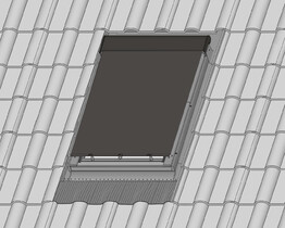 FAKRO tagvinduesmarkise AMZ 090 RAL 7022