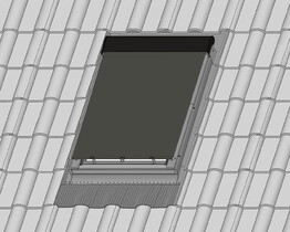 FAKRO tagvinduesmarkise AMZ 089 RAL 9005