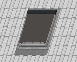 FAKRO tagvinduesmarkise AMZ 090 RAL 7016