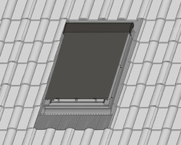 FAKRO tagvinduesmarkise AMZ 092 RAL 7022