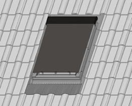 FAKRO tagvinduesmarkise AMZ 090 RAL 9005